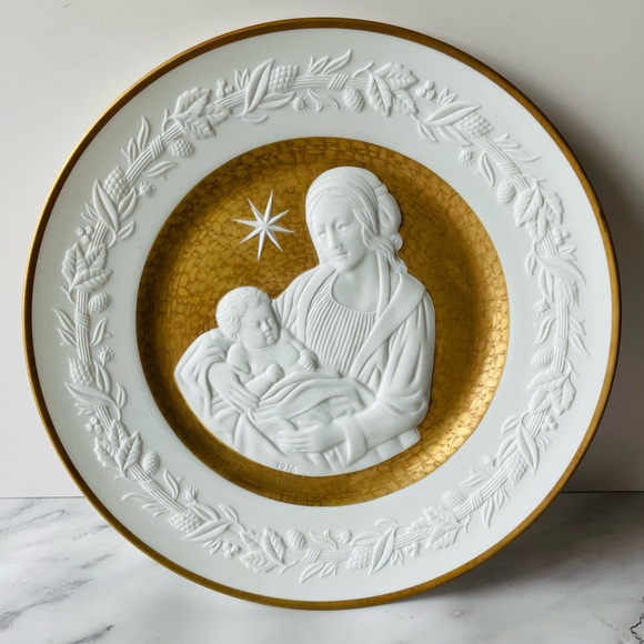 Vintage Franklin Porcelain Silent Night The 1976 Limited Edition Christmas Plate - Picture 1 of 8
